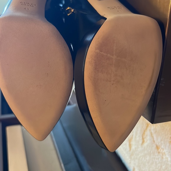 Gucci Riddle Leather Moto Boots Black Leather Gold Hardware size: 41 (11) - Picture 7 of 12